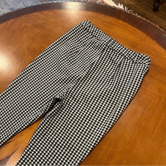 Maeve Anthropologie Black/White Gingham High-Rise Legging/Pant Stretch Nylon 4 - Picture 8 of 16